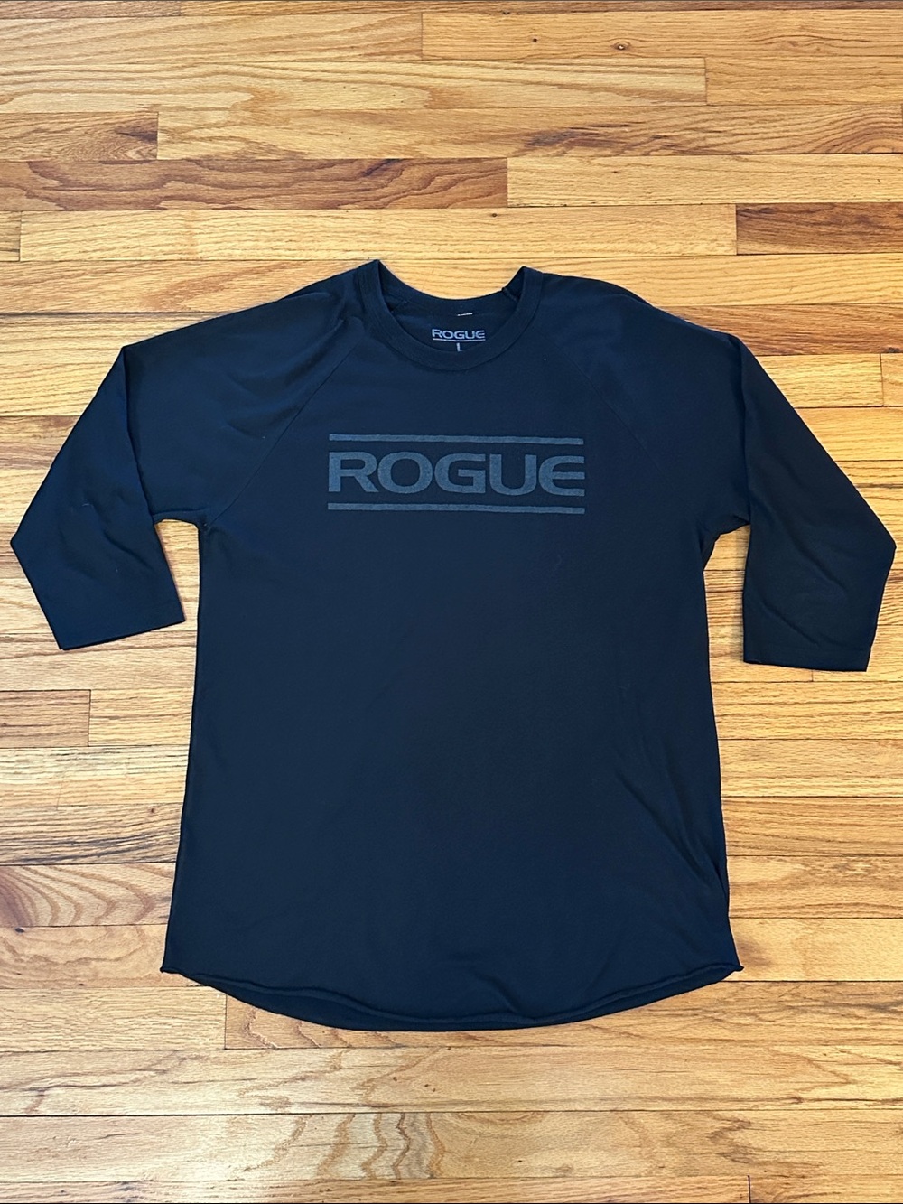 Rogue Black Crewneck Long Sleeve Shirt with Tonal Logo Sz L